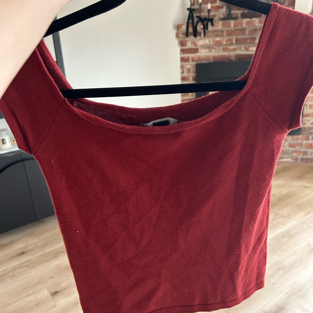 Red Women's Crop Top